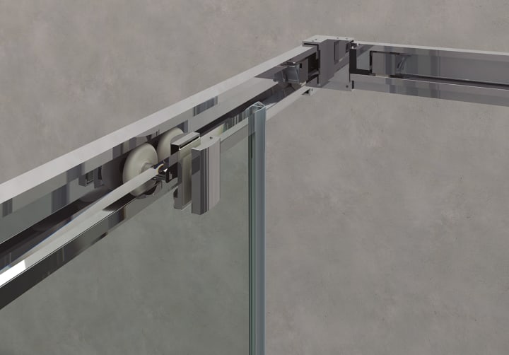 Mampara de ducha Meissa 300 Bruntec a medida detalle 8