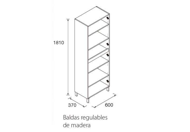 Colonne de salle de bains Infinity Salgar croquis 4