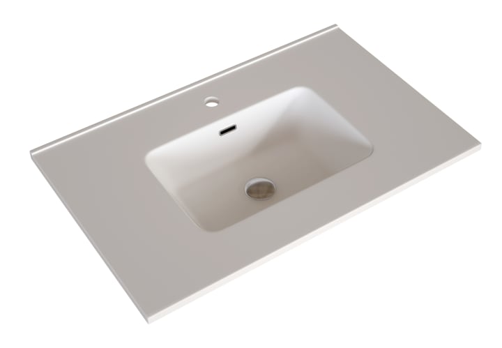 Conjunto de mueble de baño de madera maciza Alpes 14 Bruntec detalle 2