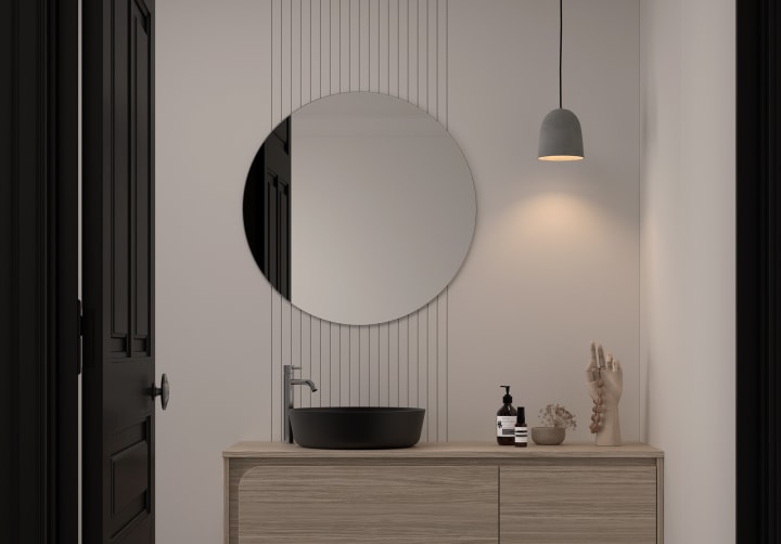 Bruntec Miroir de salle de bains Round principal 2