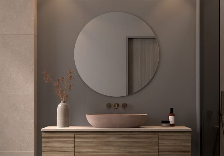 Bruntec Miroir de salle de bains Round principal 1