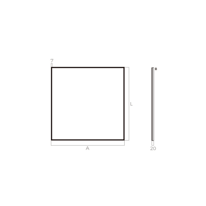 Espejo de baño con luz LED Omega Bruntec croquis 6