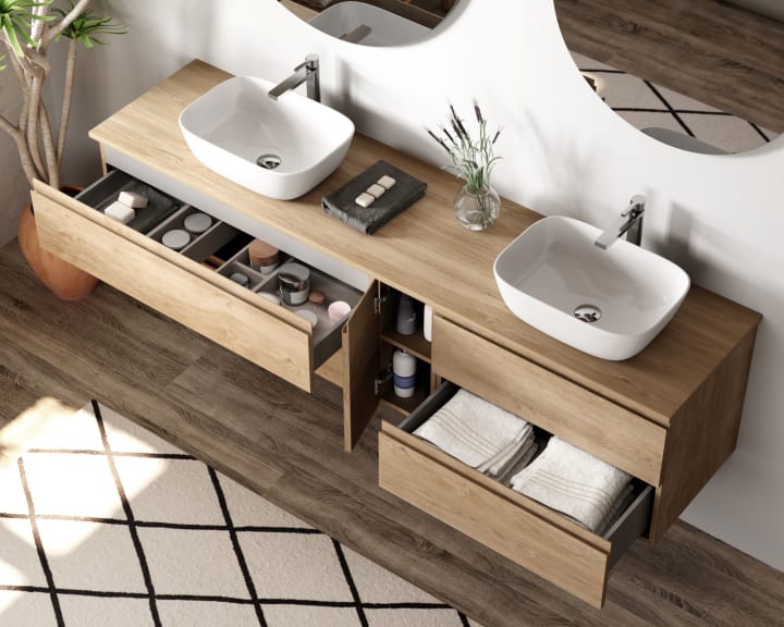 Lavabo sobre encimera Due Bruntec ambiente 6