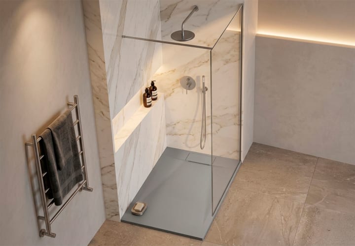 Receveurs de douche en résine Mercuri Kassandra environnement 6