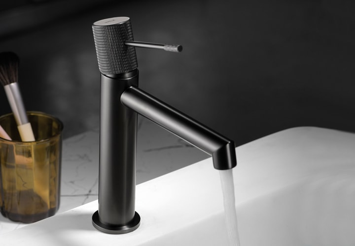Robinet de lavabo Line Imex + bonde click-clack Pack environnement 12