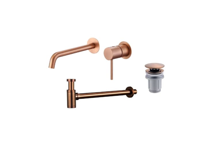 Pack robinetterie de lavabo encastrée Monza  + valve clic-clac + siphon rond apparent Imex principal 4