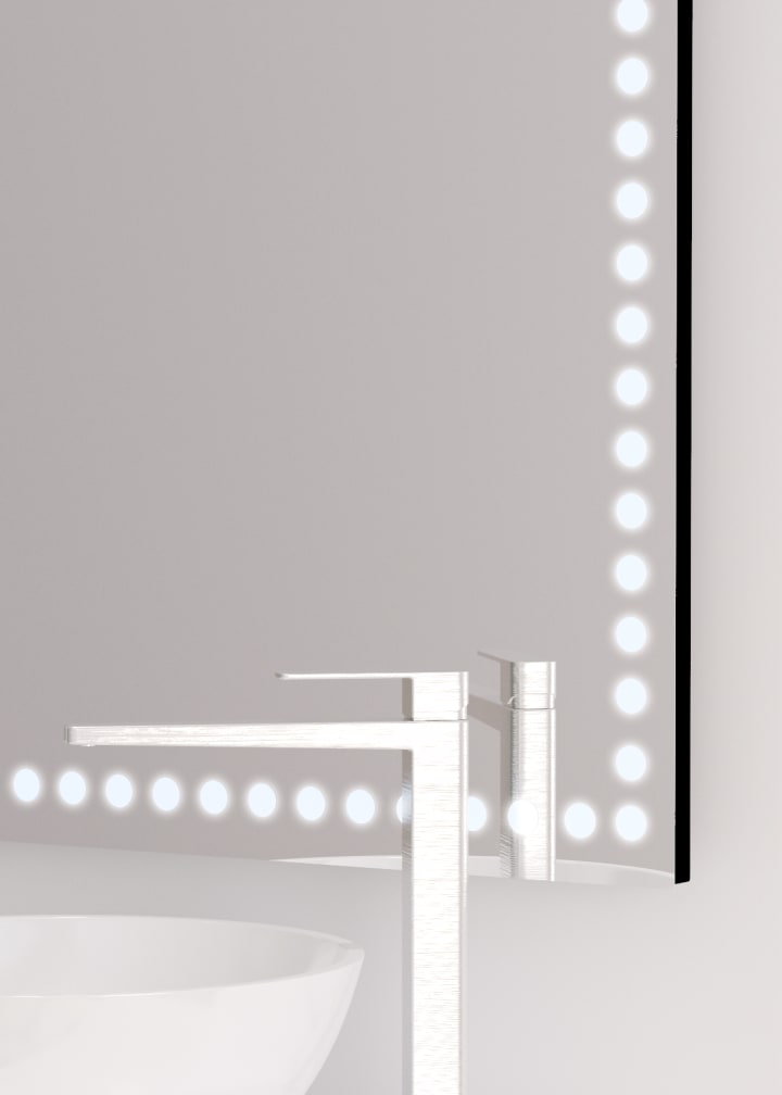 Bruntec Cindy Miroir de salle de bain avec éclairage LED détail 4