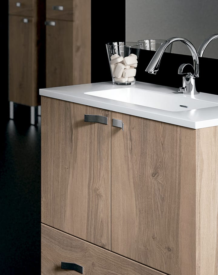 Meuble de salle de bains à profondeur réduite 37,5 cm Vega Campoaras détail 2