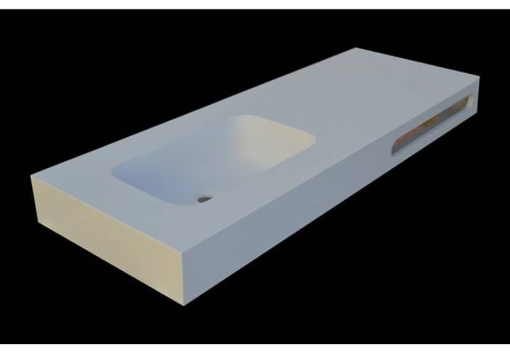 Lavabo encimera Illice Bruntec detalle 2
