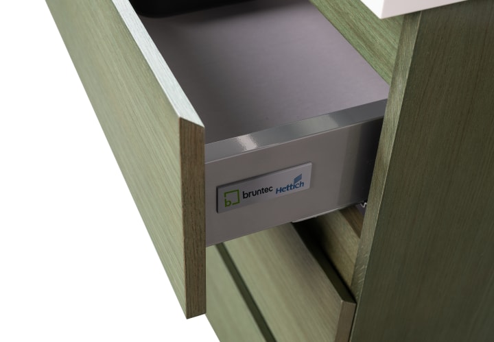 Nivo Bruntec petit meuble de salle de bain 2 tiroirs suspendu détail 9
