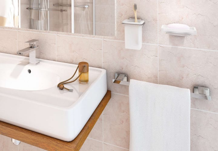Conjunto de accesorios de baño Atena Gedy ambiente 4