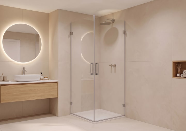Mampara de ducha Capri 300A  Bruntec principal 5