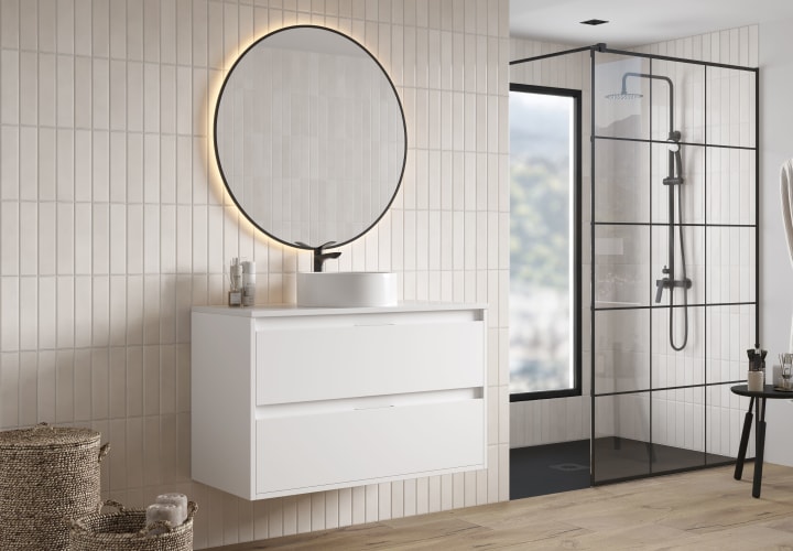 Mueble de baño con encimera melamina Artemisa de Bruntec principal 5