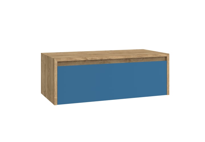 Meuble de salle de bains avec plan de toilette en bois Lambda Coycama principal 7