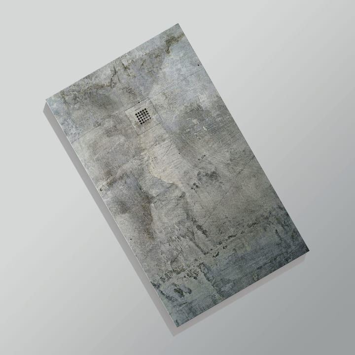 Receveurs de douche en résine décorés Design 3D Ciment Bruntec option 14
