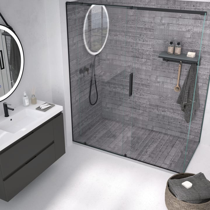Receveurs de douche en résine décorés Design 3D Ciment Bruntec environnement 1