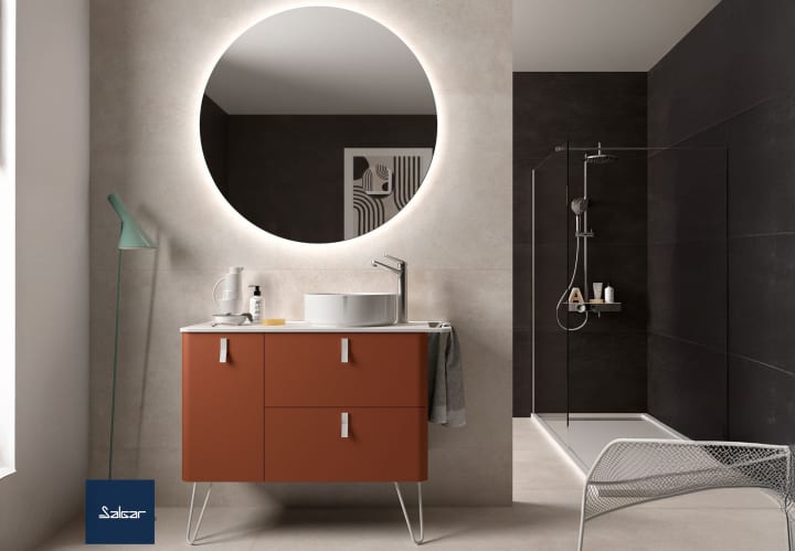 Meuble de salle de bains avec plan de toilette Uniiq Salgar principal 6