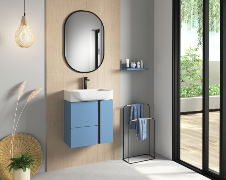 Ensemble meuble de salle de bains de 28 cm à profondeur réduite Versa Coycama principal 1