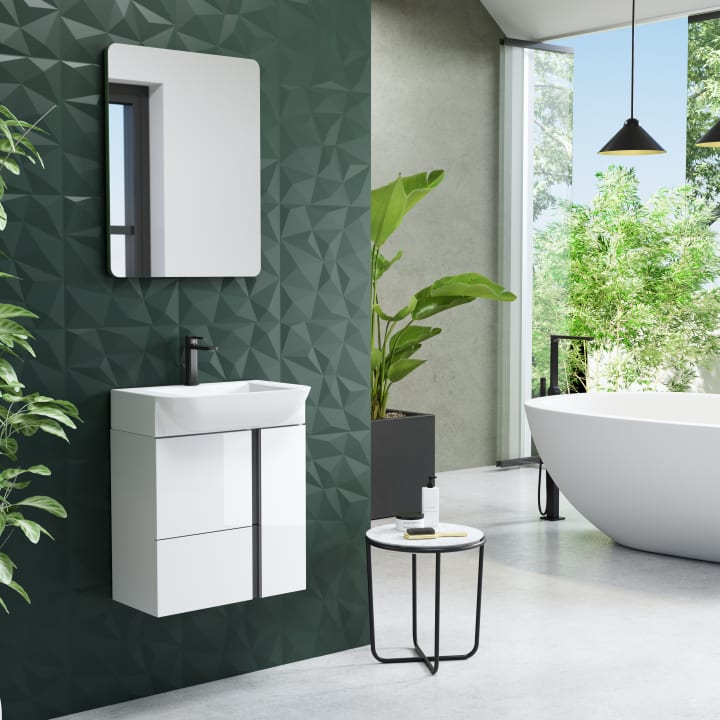 Ensemble meuble de salle de bains de 28 cm à profondeur réduite Versa Coycama principal 2