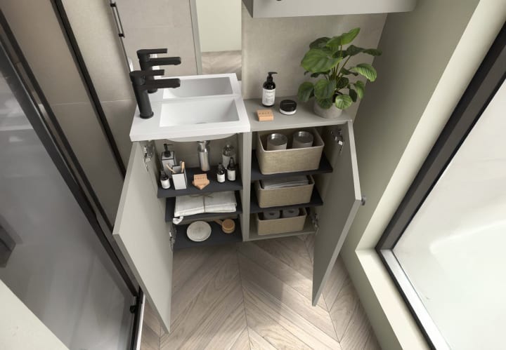 Conjunto mueble de baño Marville Salgar detalle 2