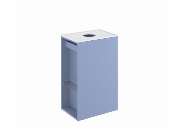 Meubles de salle de bains avec plan de toilette profondeur réduite Bassi Royo principal 9