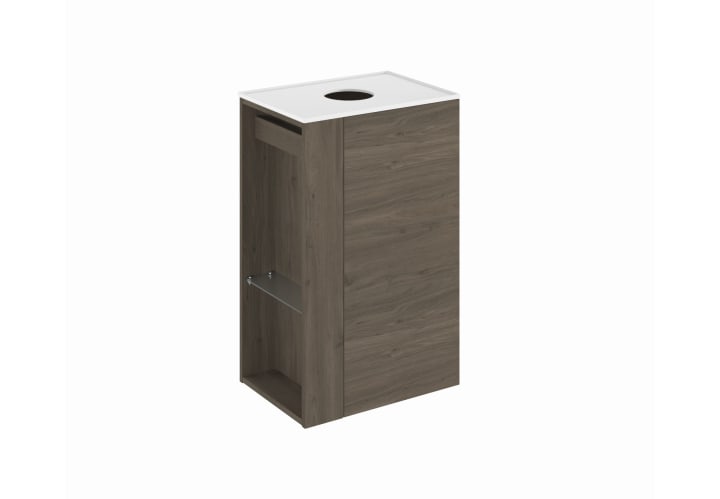 Meubles de salle de bains avec plan de toilette profondeur réduite Bassi Royo principal 1
