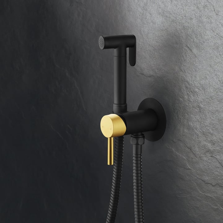 Ducha higiénica negro Oro Oxen principal 1