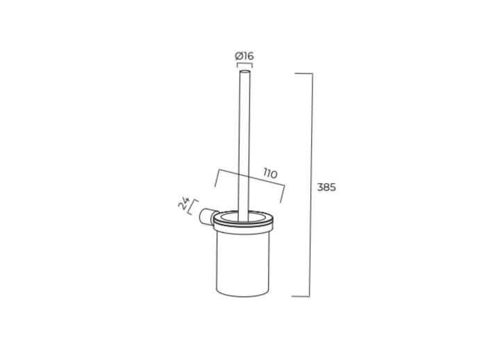 Porte-brosse de toilette Time Medimex croquis 6
