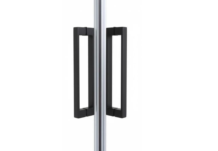 Paroi de douche noir Sabik Bruntec détail 3