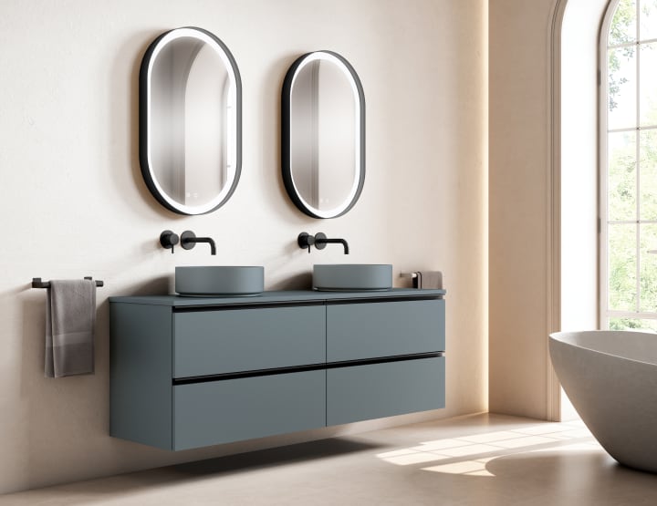 Meuble de salle de bains avec plan de toilette hydrofuge Granada Visobath principal 7