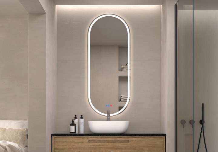 Espejo de baño con luz LED Aris Bruntec principal 1