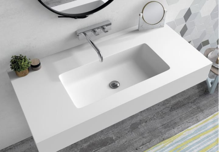 Lavabo suspendu Ibiza Bruntec environnement 3