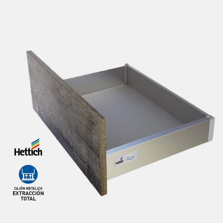Meuble de salle de bains MDF laqué avec plan de toilette en bois Vilma Bruntec détail 3