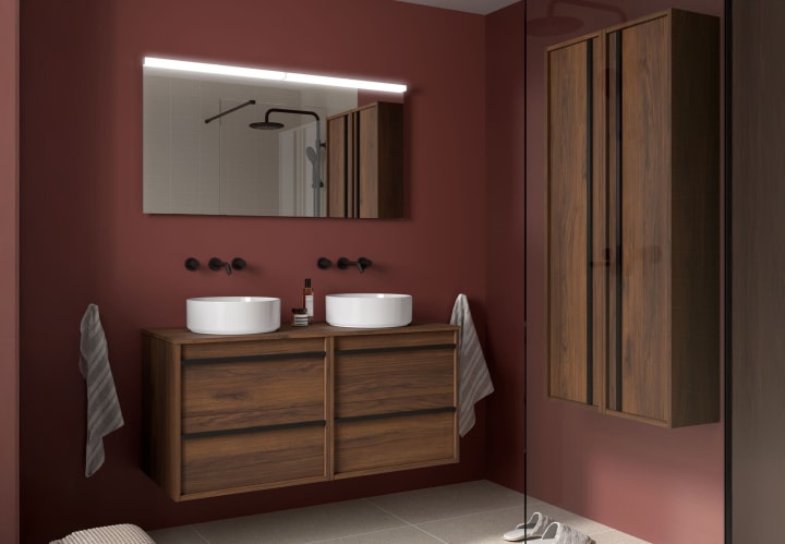 Mueble de baño con encimera de madera Attila Salgar principal 1