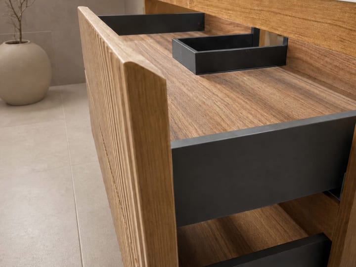 Ensemble de meubles de salle de bains Alpes 21 Bruntec détail 8