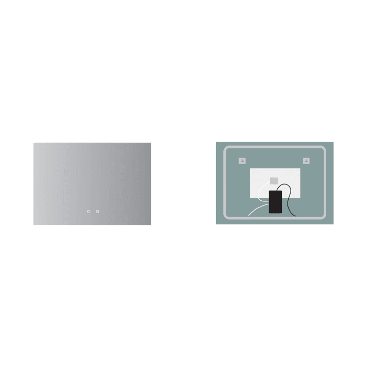 Miroir de salle de bains avec éclairage LED Italia Ledimex croquis 10