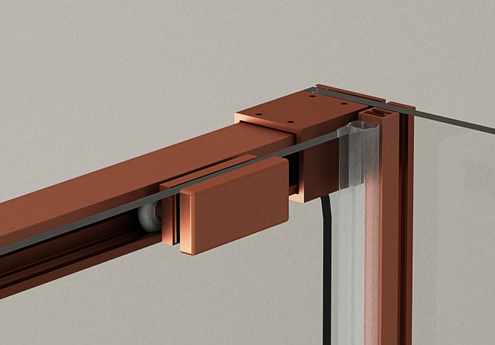 Paroi de douche coulissante sur mesure Aria Bruntec détail 9