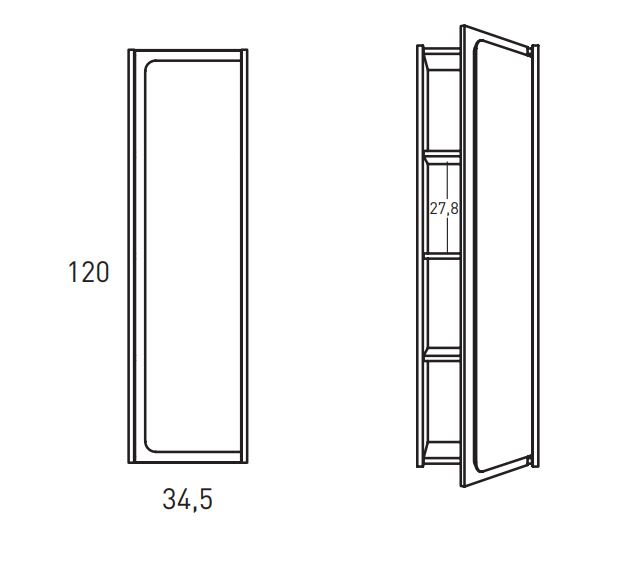Columna de baño Índico Visobath croquis 3