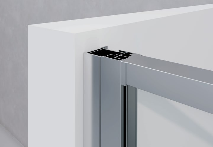 Mampara de ducha Afrodita (100) Bruntec detalle 2
