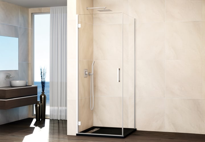 Paroi de douche en verre (Combi A + côté fixe) GME principal 1