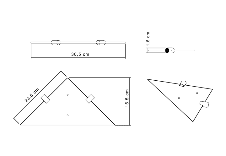 Etagère de salle de bain Logic Cosmic croquis 9