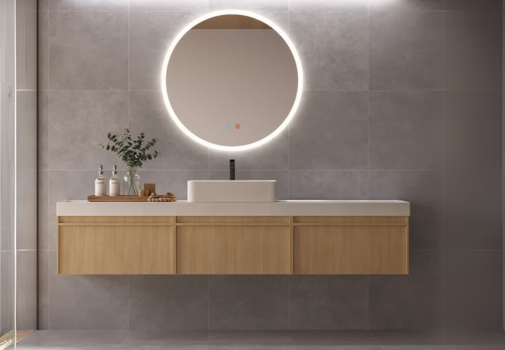 Miroir de salle de bains avec LED Londres Ledimex principal 1