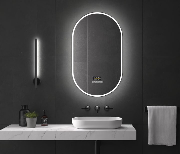 Miroir de salle de bains avec éclairage LED Luzon Eurobath principal 2