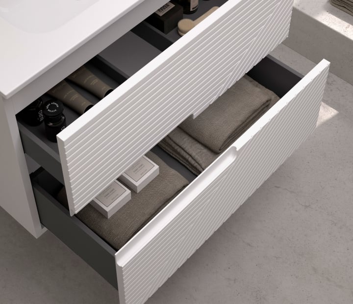 Meuble de salle de bains avec plan de toilette Limo Bruntec environnement 11