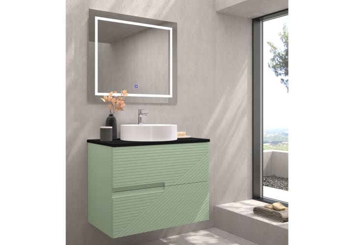 Meuble de salle de bains avec plan de toilette Limo Bruntec principal 1