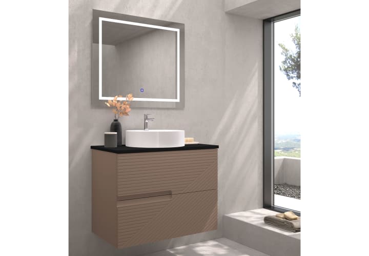 Meuble de salle de bains avec plan de toilette Limo Bruntec principal 6