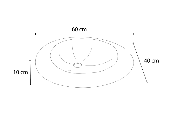 Lavabo de mármol natural Cicle Bruntec croquis 3