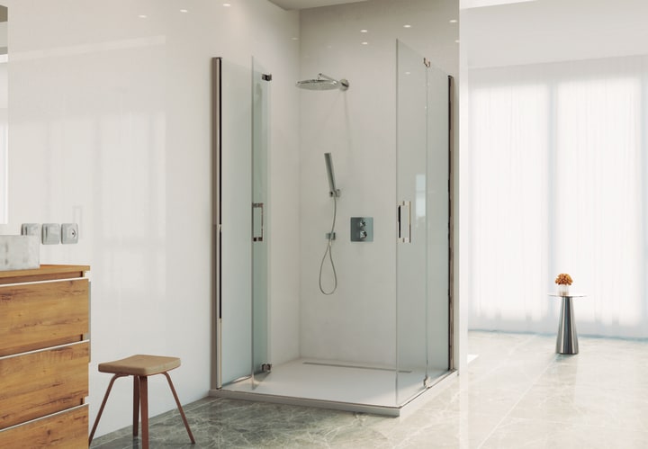 Paroi de douche Aura 300B Bruntec sur mesure détail 1
