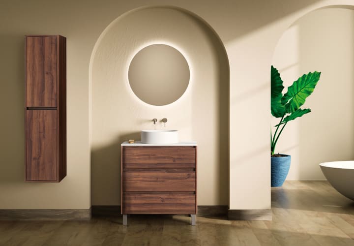 Mueble de baño con encimera de Solid Surface Boston Bruntec principal 3