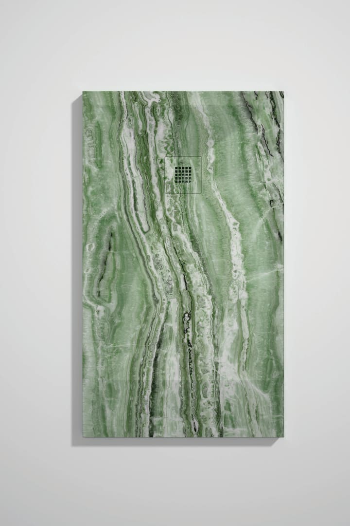 Receveurs de douche en résine décorés Design 3D Marbre Travertin Bruntec option 5
